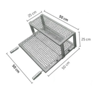 Grelha Inox Moeda Com Descanso