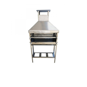 Churrasqueira Espetinho 100% Inox Com Coifa - Largura 90cm 2 Grelhas Grande